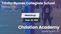 Matchup: Trinity Collegiate vs. Christian Academy  2018