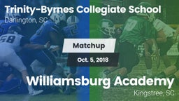 Matchup: Trinity Collegiate vs. Williamsburg Academy  2018