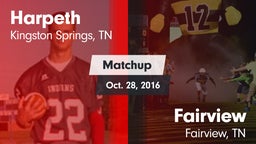 Matchup: Harpeth vs. Fairview  2016
