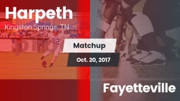 Matchup: Harpeth vs. Fayetteville  2017