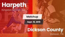 Matchup: Harpeth vs. Dickson County  2019