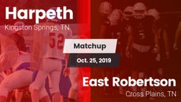 Matchup: Harpeth vs. East Robertson  2019