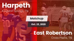 Matchup: Harpeth vs. East Robertson  2020