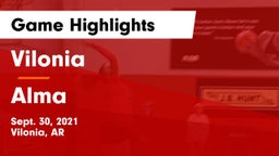 Vilonia  vs Alma  Game Highlights - Sept. 30, 2021