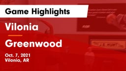 Vilonia  vs Greenwood Game Highlights - Oct. 7, 2021