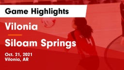 Vilonia  vs Siloam Springs  Game Highlights - Oct. 21, 2021