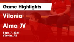 Vilonia  vs Alma JV Game Highlights - Sept. 7, 2021