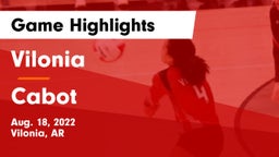 Vilonia  vs Cabot  Game Highlights - Aug. 18, 2022