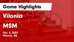 Vilonia  vs MSM Game Highlights - Oct. 4, 2022