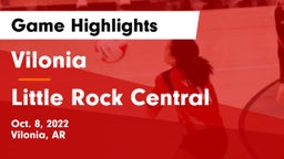 Vilonia  vs Little Rock Central  Game Highlights - Oct. 8, 2022