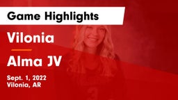 Vilonia  vs Alma JV Game Highlights - Sept. 1, 2022