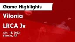 Vilonia  vs LRCA Jv Game Highlights - Oct. 18, 2022