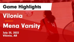 Vilonia  vs Mena Varsity Game Highlights - July 25, 2022