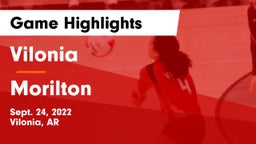 Vilonia  vs Morilton Game Highlights - Sept. 24, 2022