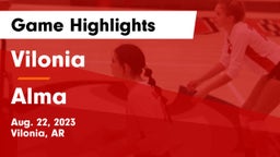 Vilonia  vs Alma  Game Highlights - Aug. 22, 2023