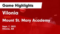 Vilonia  vs Mount St. Mary Academy  Game Highlights - Sept. 7, 2023