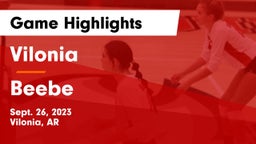 Vilonia  vs Beebe  Game Highlights - Sept. 26, 2023