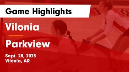 Vilonia  vs Parkview  Game Highlights - Sept. 28, 2023
