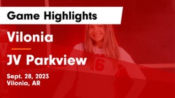 Vilonia  vs JV Parkview Game Highlights - Sept. 28, 2023