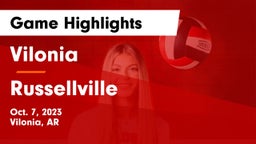 Vilonia  vs Russellville Game Highlights - Oct. 7, 2023