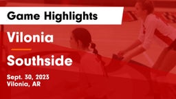 Vilonia  vs Southside Game Highlights - Sept. 30, 2023