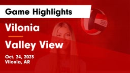 Vilonia  vs Valley View Game Highlights - Oct. 24, 2023