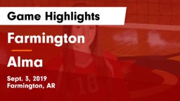 Farmington  vs Alma  Game Highlights - Sept. 3, 2019