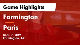 Farmington  vs Paris  Game Highlights - Sept. 7, 2019