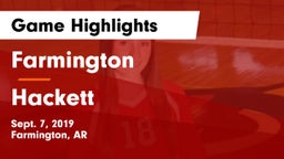 Farmington  vs Hackett Game Highlights - Sept. 7, 2019