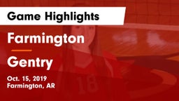 Farmington  vs Gentry  Game Highlights - Oct. 15, 2019