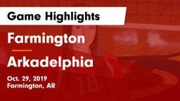 Farmington  vs Arkadelphia Game Highlights - Oct. 29, 2019
