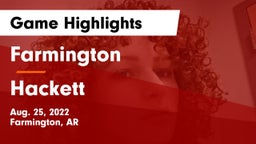 Farmington  vs Hackett  Game Highlights - Aug. 25, 2022