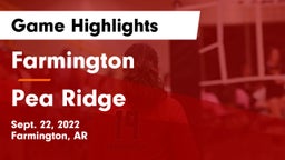 Farmington  vs Pea Ridge Game Highlights - Sept. 22, 2022