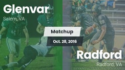 Matchup: Glenvar vs. Radford  2016