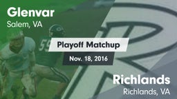 Matchup: Glenvar vs. Richlands  2016