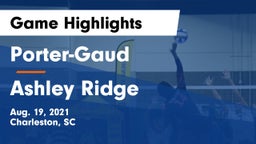 Porter-Gaud  vs Ashley Ridge Game Highlights - Aug. 19, 2021