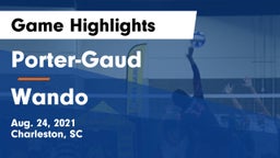 Porter-Gaud  vs Wando  Game Highlights - Aug. 24, 2021