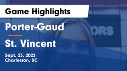 Porter-Gaud  vs St. Vincent Game Highlights - Sept. 23, 2022