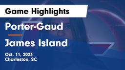 Porter-Gaud  vs James Island  Game Highlights - Oct. 11, 2023