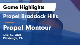 Propel Braddock Hills  vs Propel Montour Game Highlights - Jan. 16, 2020