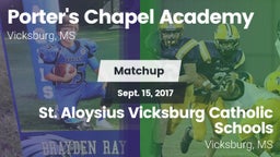 Matchup: Porter's Chapel Acad vs. St. Aloysius Vicksburg Catholic Schools 2017