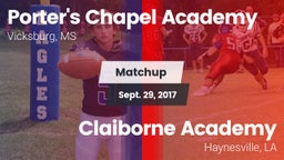 Matchup: Porter's Chapel Acad vs. Claiborne Academy  2017