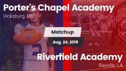 Matchup: Porter's Chapel Acad vs. Riverfield Academy  2018