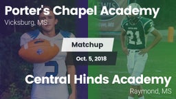 Matchup: Porter's Chapel Acad vs. Central Hinds Academy  2018