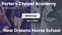 Matchup: Porter's Chapel Acad vs. New Orleans Home School 2019