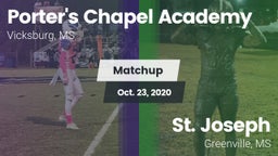 Matchup: Porter's Chapel Acad vs. St. Joseph  2020