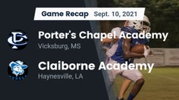 Recap: Porter's Chapel Academy  vs. Claiborne Academy  2021