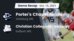 Recap: Porter's Chapel Academy  vs. Christian Collegiate Academy  2021