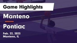 Manteno  vs Pontiac  Game Highlights - Feb. 22, 2023