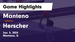 Manteno  vs Herscher  Game Highlights - Jan. 5, 2024